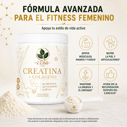 Creatina con Colágeno + BCAA – Fórmula 3 en 1